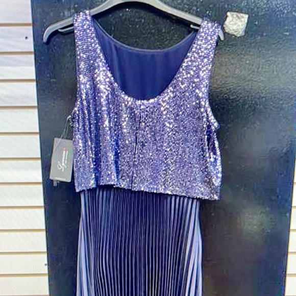 NWT Frank Lyman Blue Woven Dress Brand New $359.00 retail. - Picture 8 of 9